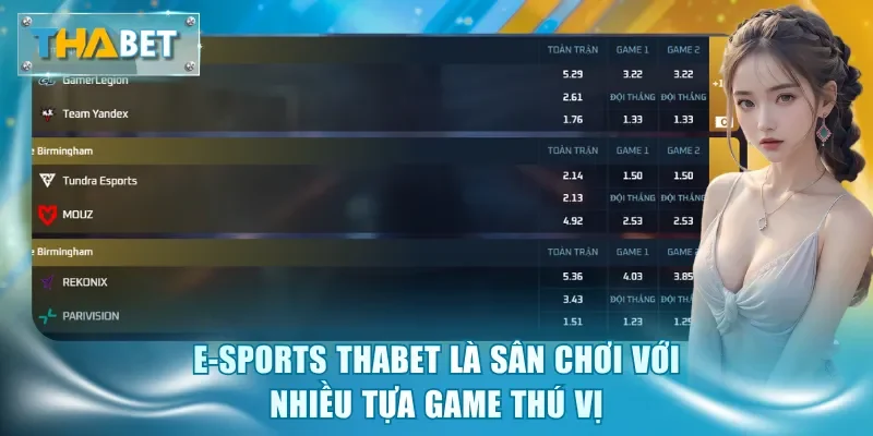 E-Sports Thabet - Trải Nghiệm Thể Thao Điện Tử Hấp Dẫn