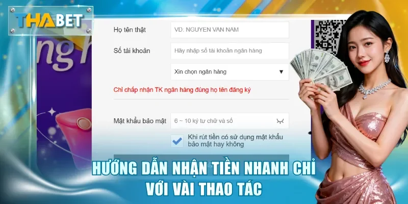 Rút Tiền Thabet Nhanh Gọn, Nhận Tiền Trong Tích Tắc
