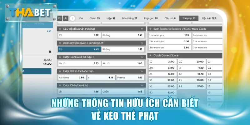 Hiểu Rõ Về Kèo Thẻ Phạt Để Chốt Cược Chính Xác Tại Thabet